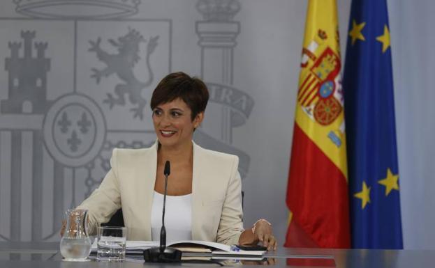 Isabel Rodríguez, ministra de Política Territorial y portavoz del Gobierno 