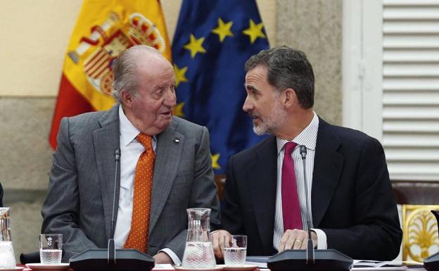 Don Juan Carlos y Felipe VI. 