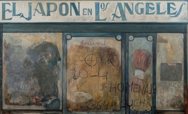 'El Japón en Los Ángeles', detalle del óleo pintado por Amalia Avia en 1995./Colección Familia Muñoz Avia