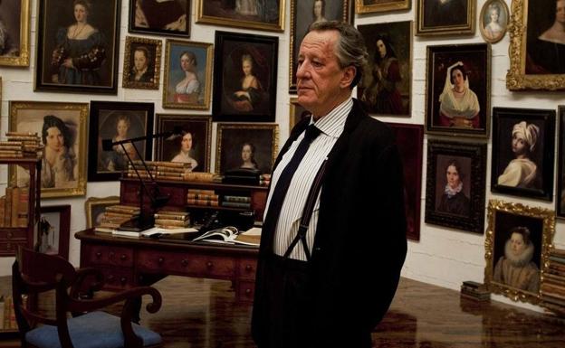 Geoffrey Rush en un punto de la cinta. 