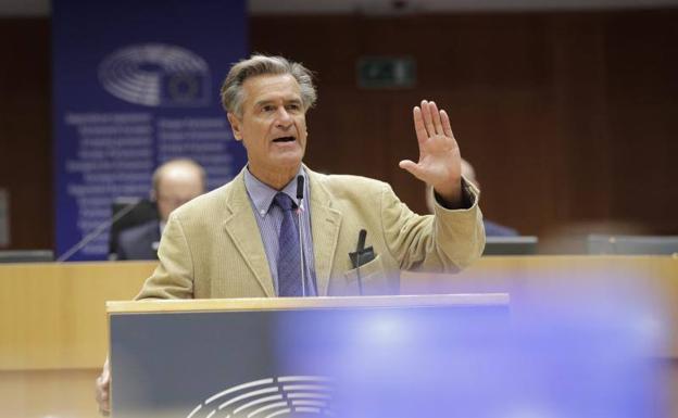 El socialista canario Juan Fernando López Aguilar, durante una intervención en el Parlamento Europeo. 