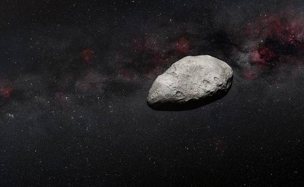 Illustration of an asteroid