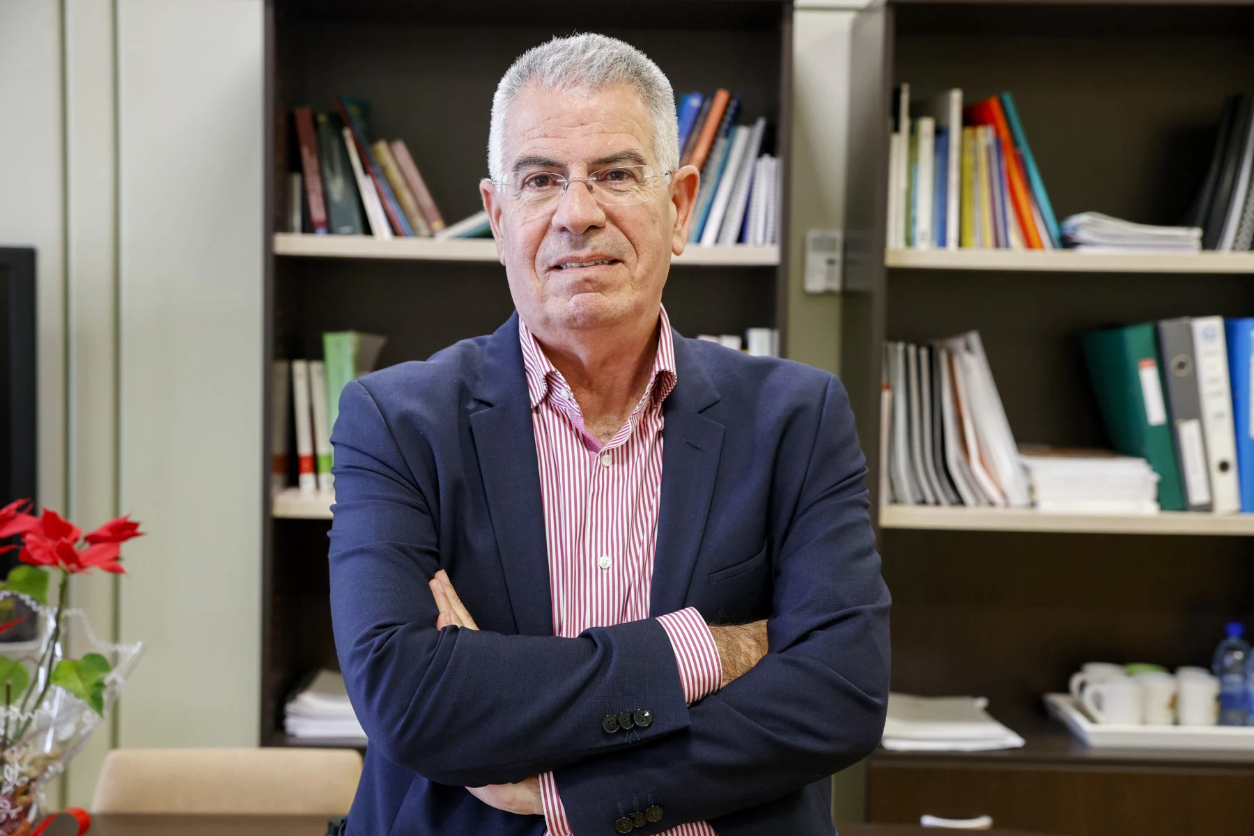 Fidel Trujillo, in his office at the headquarters of the Ministry of Education in the capital of Gran Canaria. 